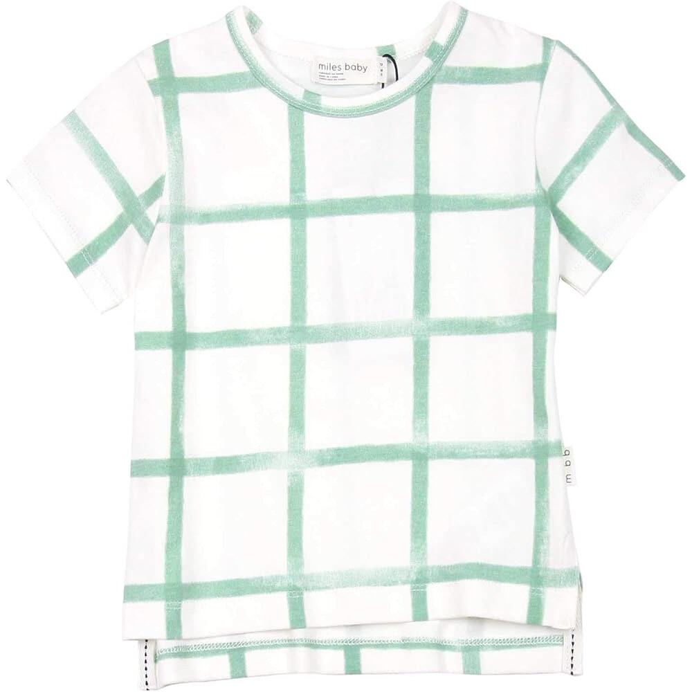 Miles Baby Boys' Distressed Check T-Shirt - Size 3T
